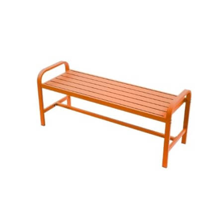 ม้านั่งสนามอะลูมิเนียม ARTGARDEN & DECOR รุ่น LOFT CHAIR ขนาด 125*42*52 ซม สีส้ม_2